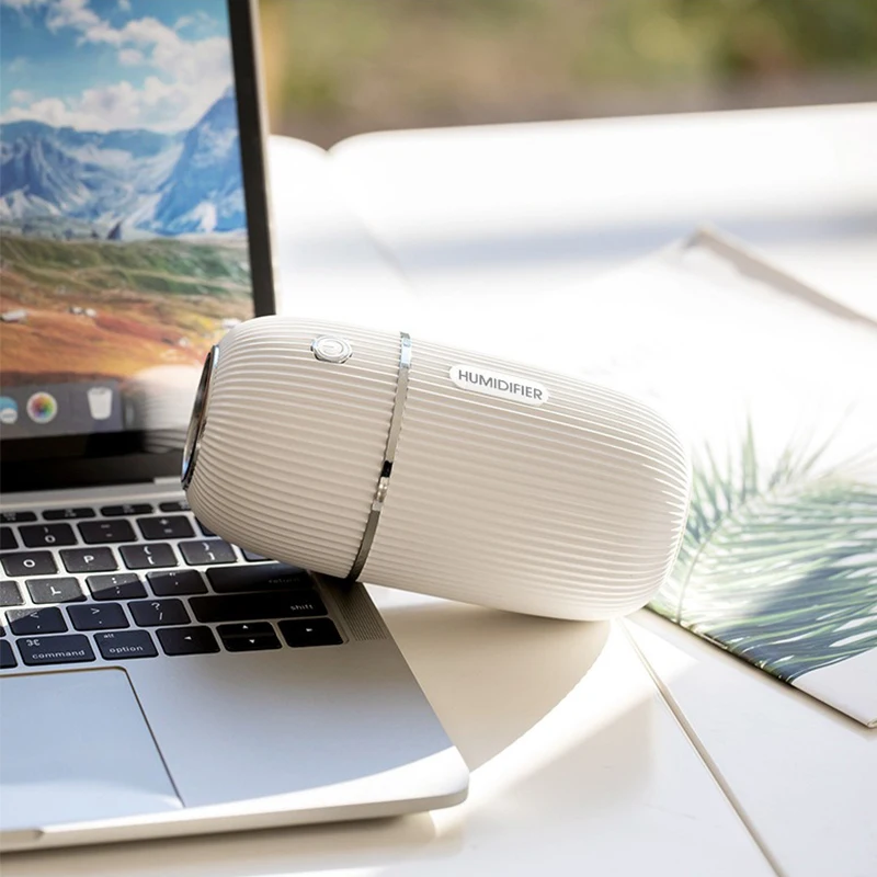 بالموجات فوق الصوتية USB الملونة مصباح لتهيئة الجو سطح المكتب رومانسية اللون ليلة مصباح ضباب صانع المرطب المحمولة 300 مللي المرطب