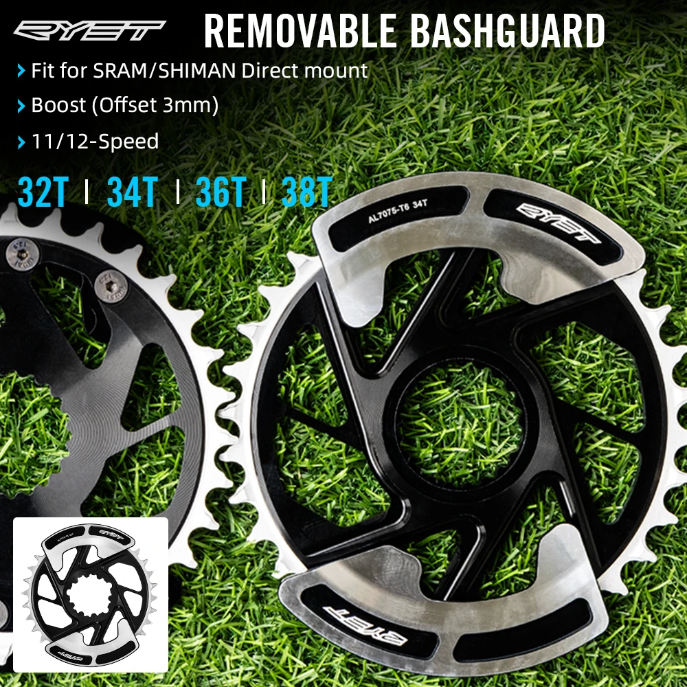 

RYET Bike Disc Brake Rotor 140mm 160mm 6-Bolts&Center-Lock MTB Rotors Road Bike Bicycle Bicycle Disc Brake Parts