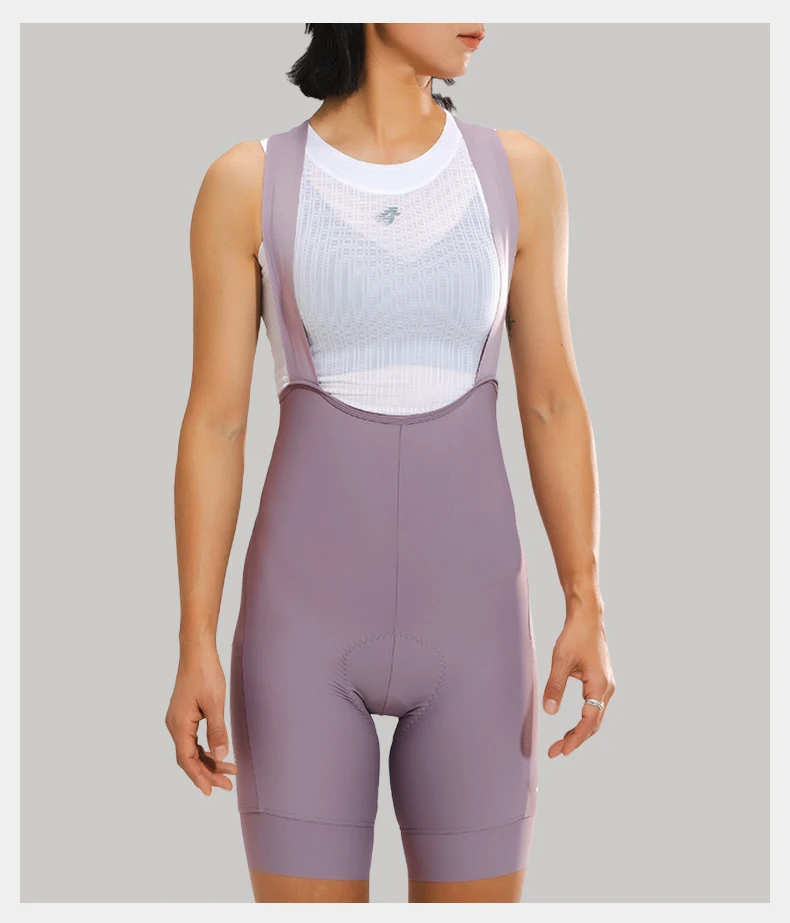 LAMEDA Radfahren Trägerhose Stoßdämpfung Gepolsterte Rennrad Shorts Reiten Radfahren Trägerhose Atmungsaktive Damen Sommer MTB Shorts – Detail 5