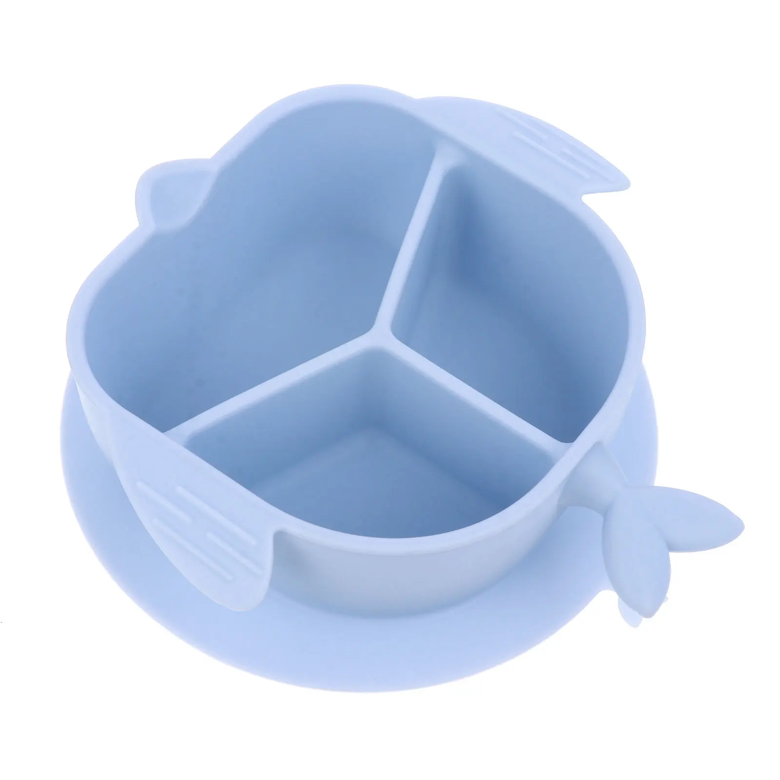 

1Pcs Silicone Toddler Divided Plate Baby Self Feeding Training Dish Safe Non Toxic Baby Feeding Dishes Kids Tableware Easy Clean
