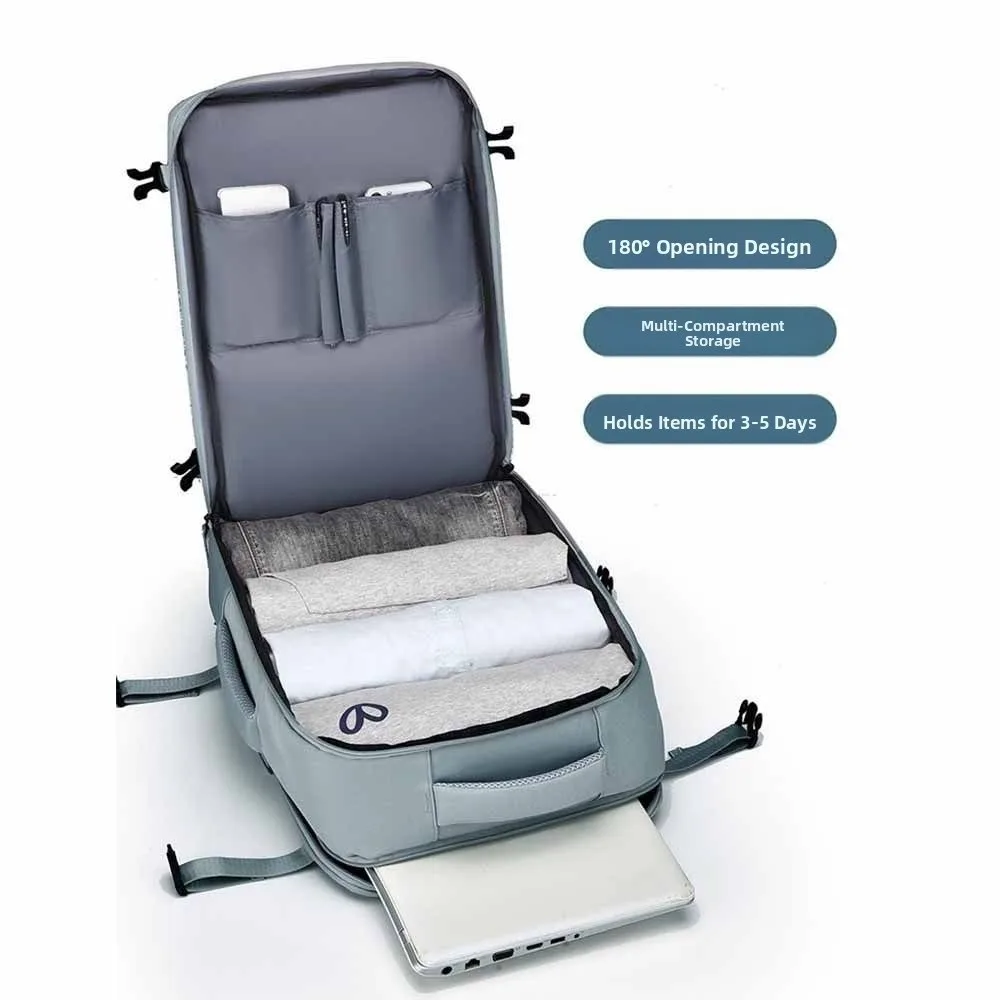 

Dry and Wet Separation Travel Luggage Backpack Anti-Theft Oxford Nylon Laptop Bag Multiple Pockets Large Capacity