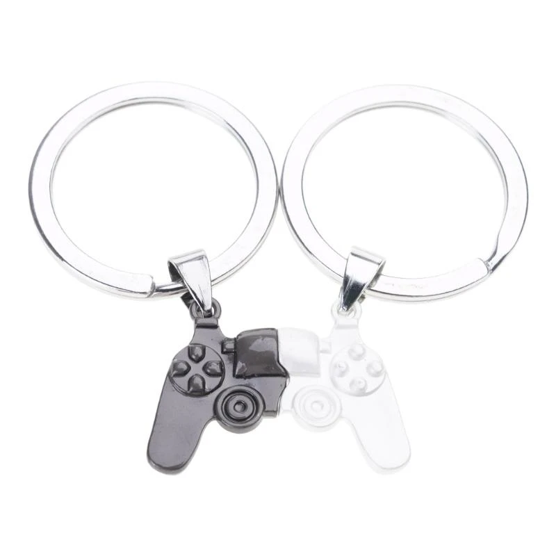  2 Pcs/set Valentines Day Gift Keychain Couple Game Controller Keychain Jewelry