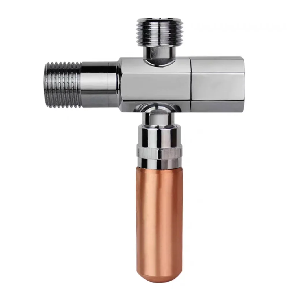 1PC Water hammer eliminator household water-absorbing water hammer triangle valve all copper one-way check valve switch