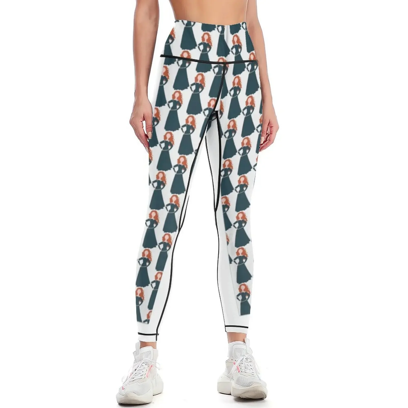 

Character Inspired Silhouette Leggings push up fitness legging pants raises butt Golf wear Tight fitting woman Womens Leggings