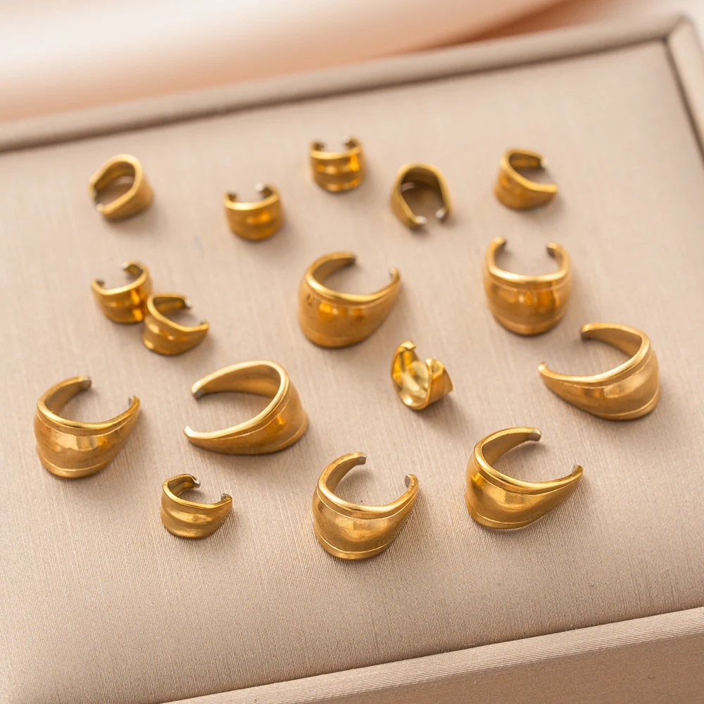 20/100 قطعة/الوحدة قلادة من الفولاذ المقاوم للصدأ قلادة المشبك بذور البطيخ مشبك DIY بها بنفسك سحر الذهب اللون المشابك صنع المجوهرات النتائج