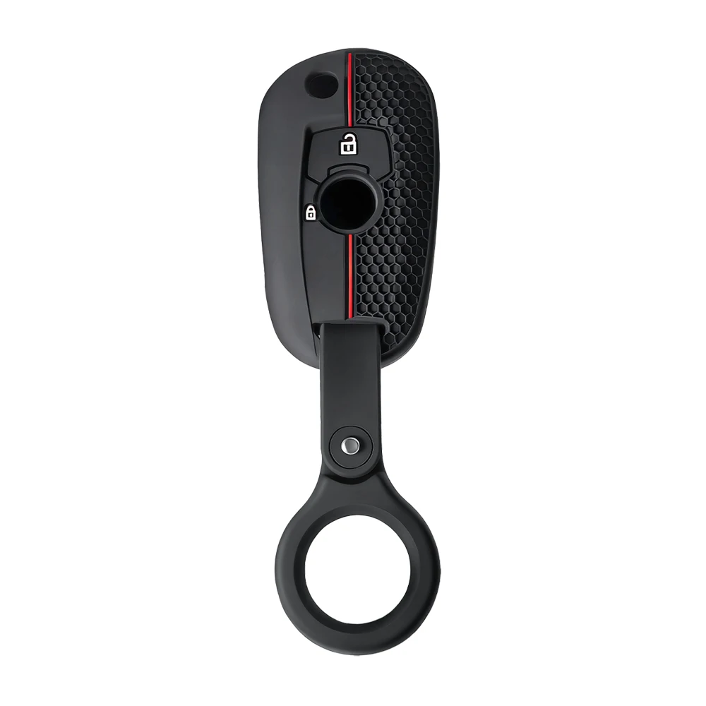 Silicone Key Case Remote Skin Car Key Cover for Opel Vauxhall Astra K Corsa E 2015-2019 2 Button Key Holder Keychain Accessories