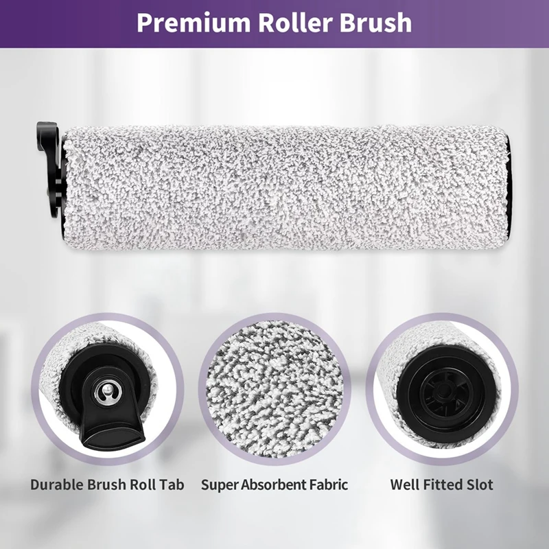 플라스틱 브러시 롤러 및 필터 키트, 티네코 아이플로어 3 및 아이플로어 원 S3 무선 습식 건식 진공 청소기용