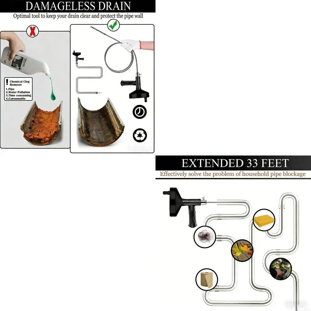 

D08D Гибкая сантехническая змея для эффективного прочистки раковины ванны и душевых стоков с конструкцией из углеродистой стали