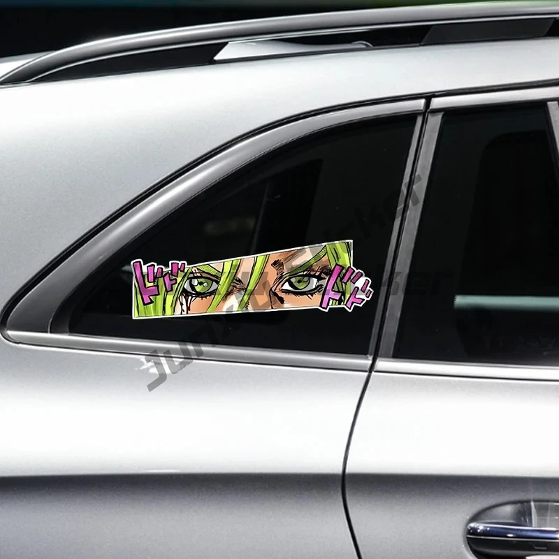 

JDM Eyes Peering Car Stickers Anime Auto Body Window Glass Creative Decals DIY Bumper Decoration Accesorios