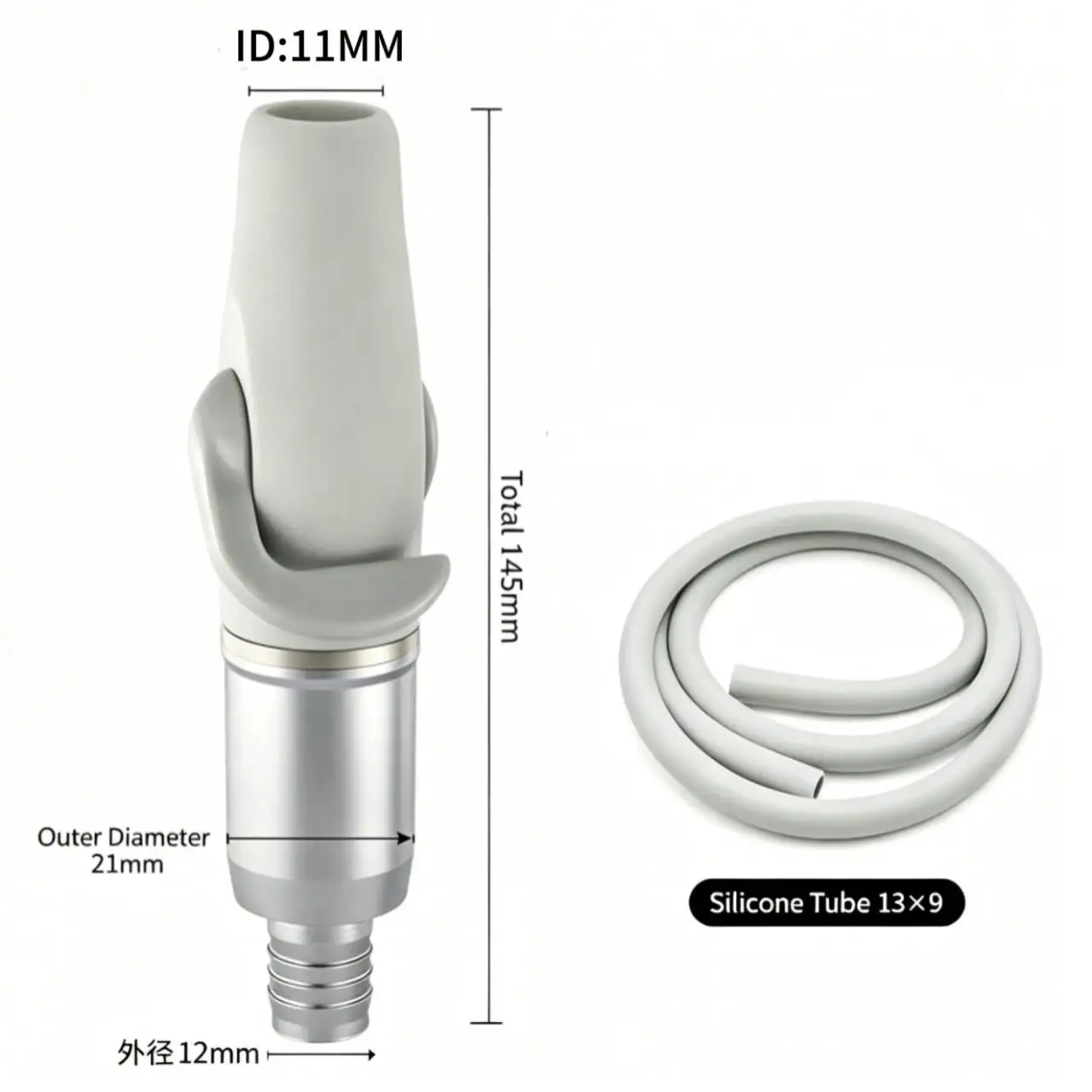 Picture 3: Dental Strong Weak Suction Handpiece Adjustable Switch Saliva Ejector Tips For Dental Chair Unit Replacement Accessories