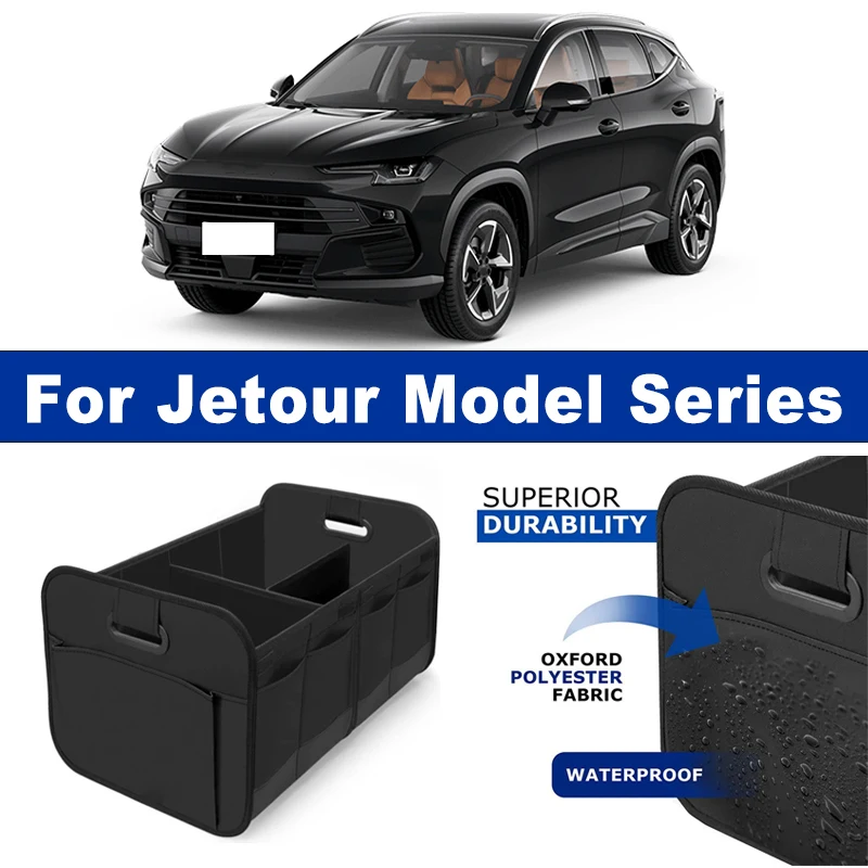 

Foldable Car Organizer Portable Storage Box With Side Net for Jetour X70 X70PLUS X90 X90PLUS Dashing T1 T2 X95 Traveler