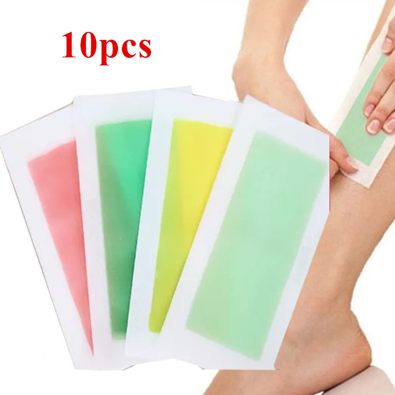 10PCS/Lot Hair Removal Wax Strips Underarm Leg Body Facial Hair Remover Paper Beauty Tool for Women Skin Care