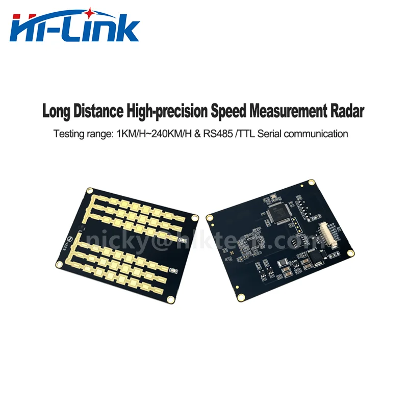 Free Ship Hi-Link HLK-LD2415H Millimeter Wave Vehicle Speed Measure Radar Module 24G Long Range Speed Sensor for transport light