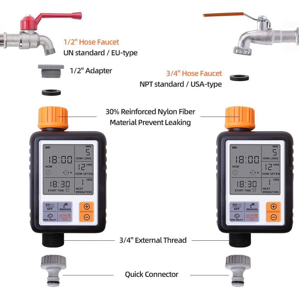 Automatic Programmable Digital Water Timer 3\