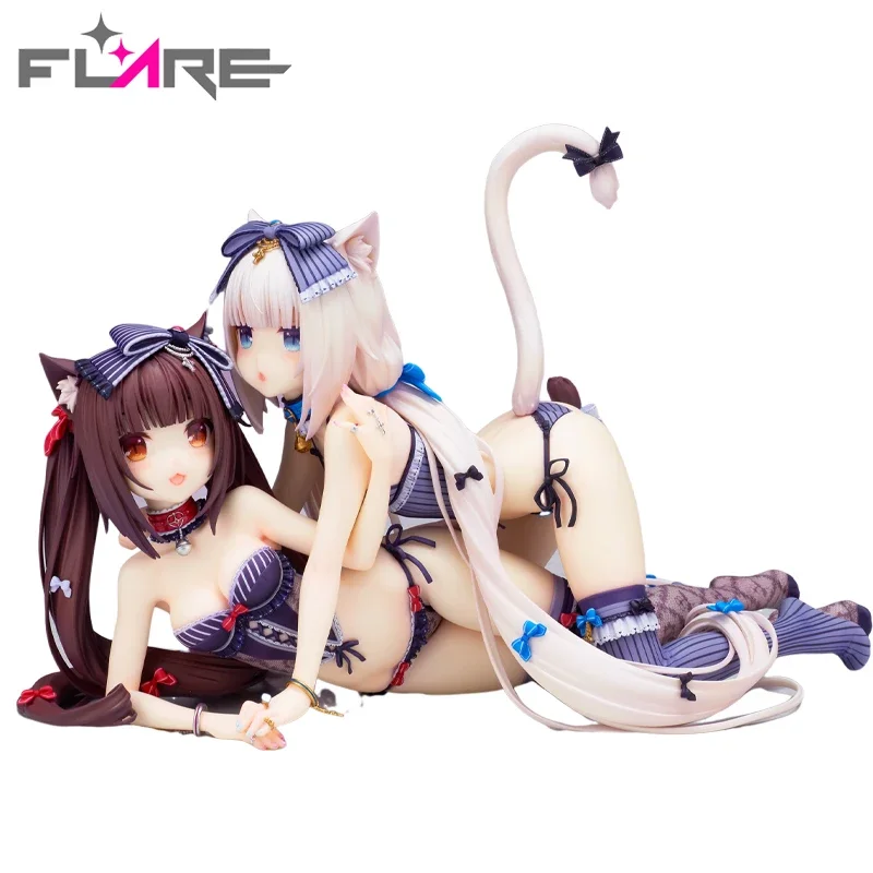 In Stock Original Genuine FLARE Chocola Vanilla NEKOPARA Vol.1 Soleil Opened Action Anime Figure PVC Model Toys Collection Gifts