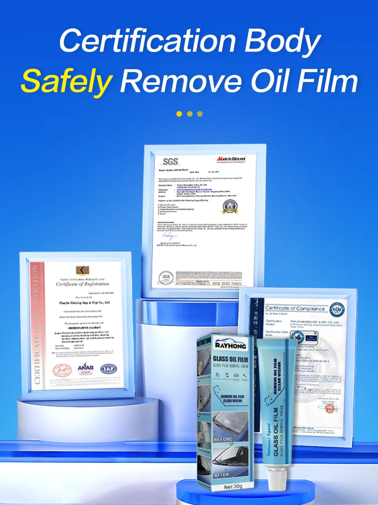 Car Glass Oil Film Removal Fast Clean Windshield