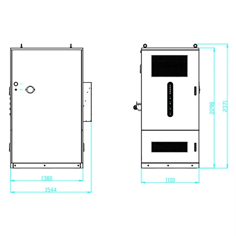 Business Agriculture Renewable Energy Storage 261KWH High Density Battery Cabinet for Solar Wind Power Custom