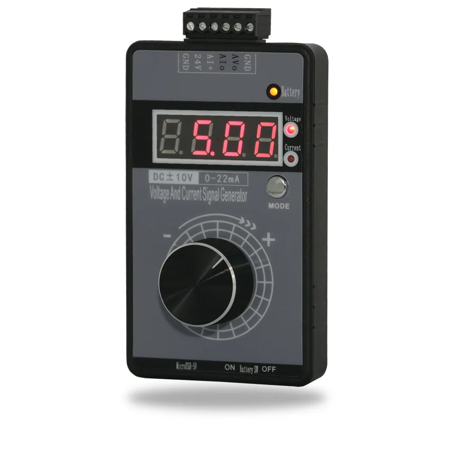 Handheld positive and negative voltage 0-10V5V + current 0-4-20 mA signal precision generator analog source calibrator