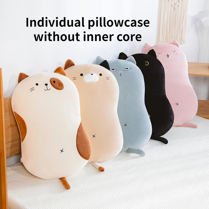 Cat Single Memory Cotton Pillow Children's Slow Recovery Pillow Pillow Cervical Spine Pillow Cat Belly Pillowcase Detachable