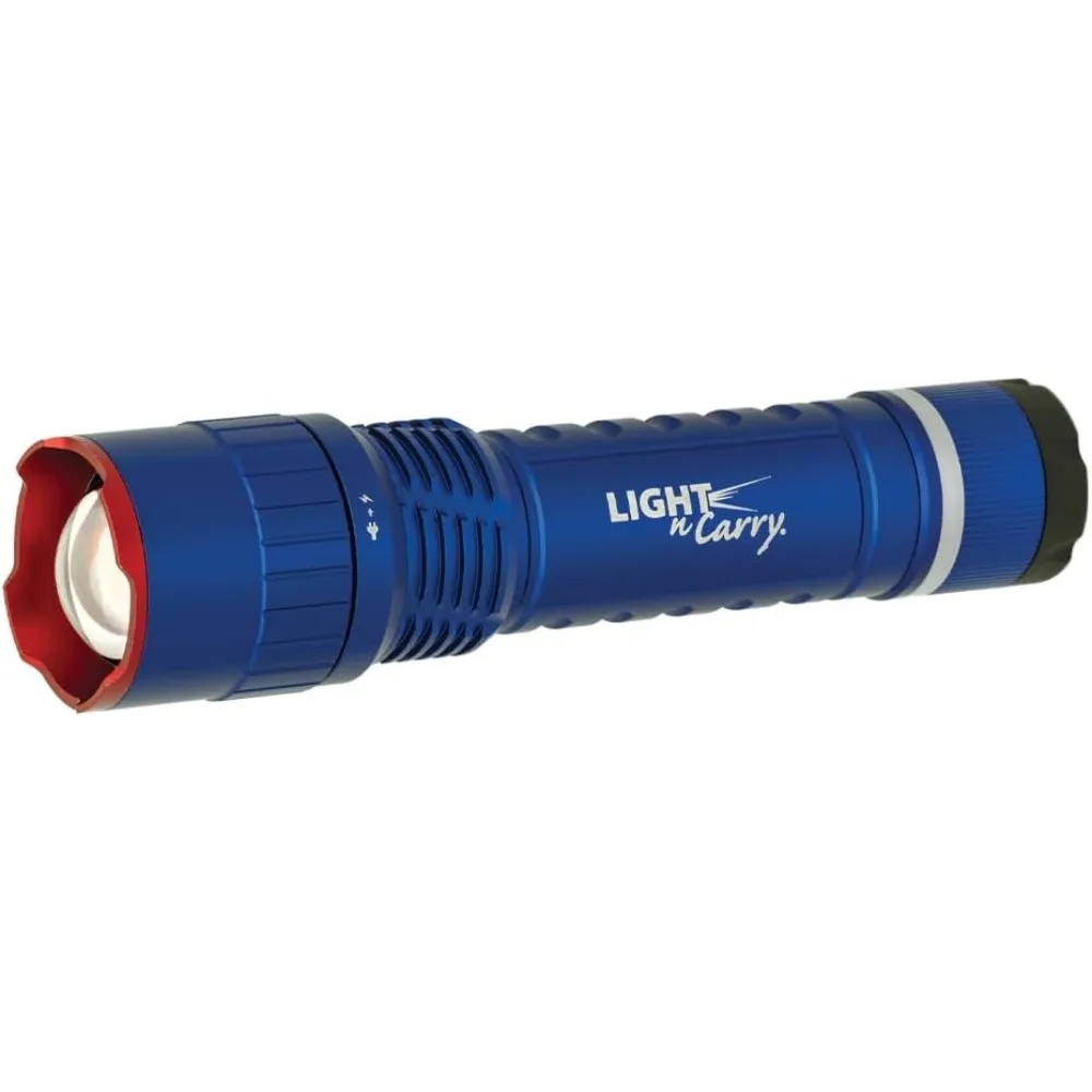 

750 Lumen LED Flashlight with Dual Recharging Wireless Charging Base Water Resistant Torch Light for Outdoor Camping