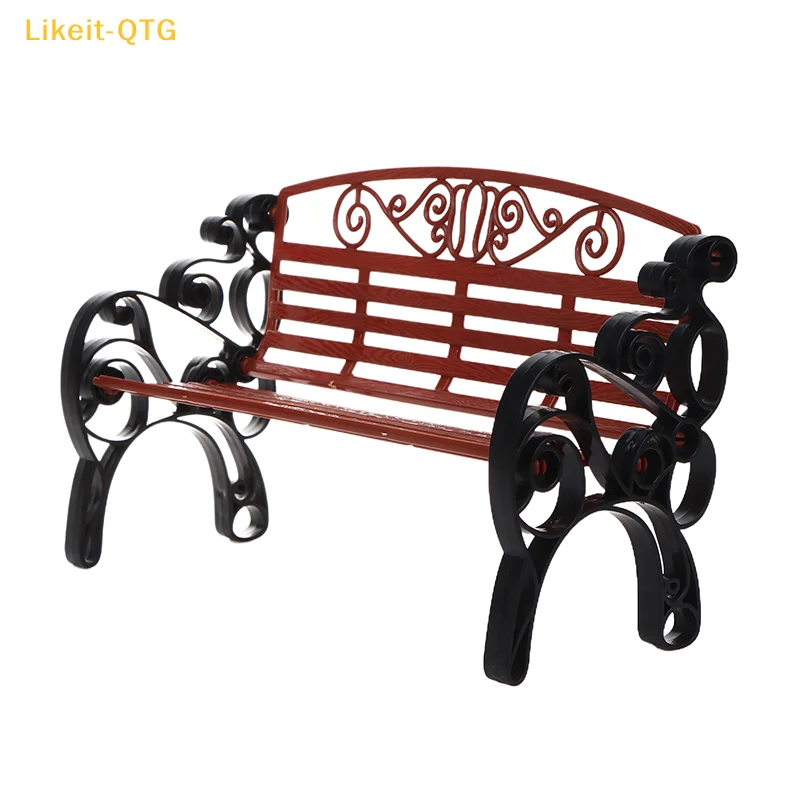 

НОВИНКА: Миниатюрная скамейка-шезлонг для кукольного домика 1:6, модель двухместного кресла, декор для сада, аксессуары для кукольного домика