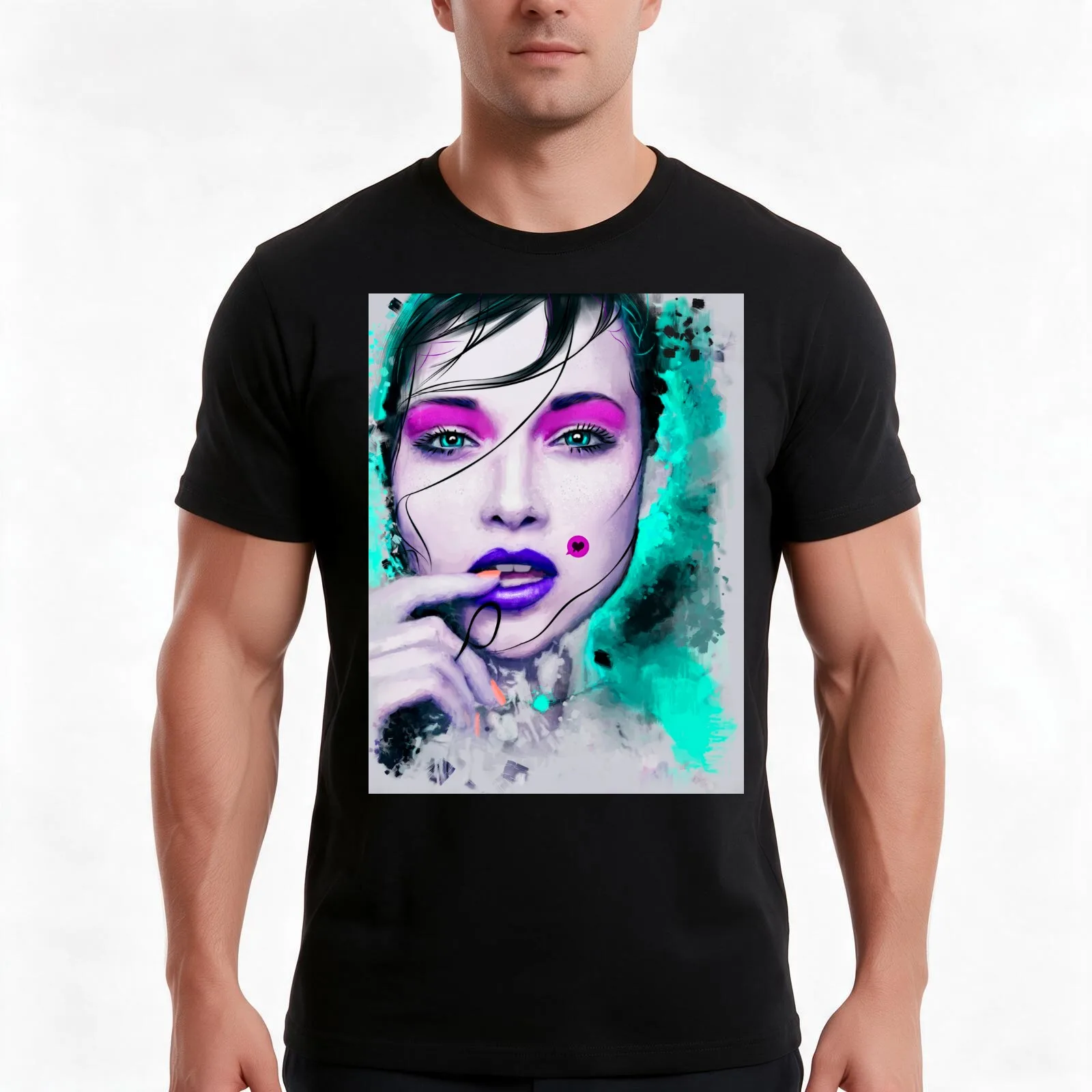 Weightless - Illustration T-Shirt, Summer Casual Cotton Tee, Oversized Streetwear Tops, Vintage Graphic Print, Unisex Men Women