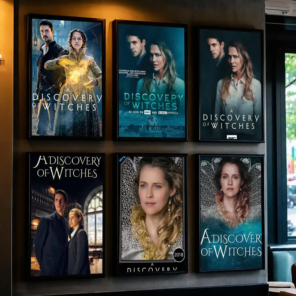 tv series A-A Discovery of Witches-S Poster Decorative Wall Art Sticker for Cafe Office Bedroom and Living Room