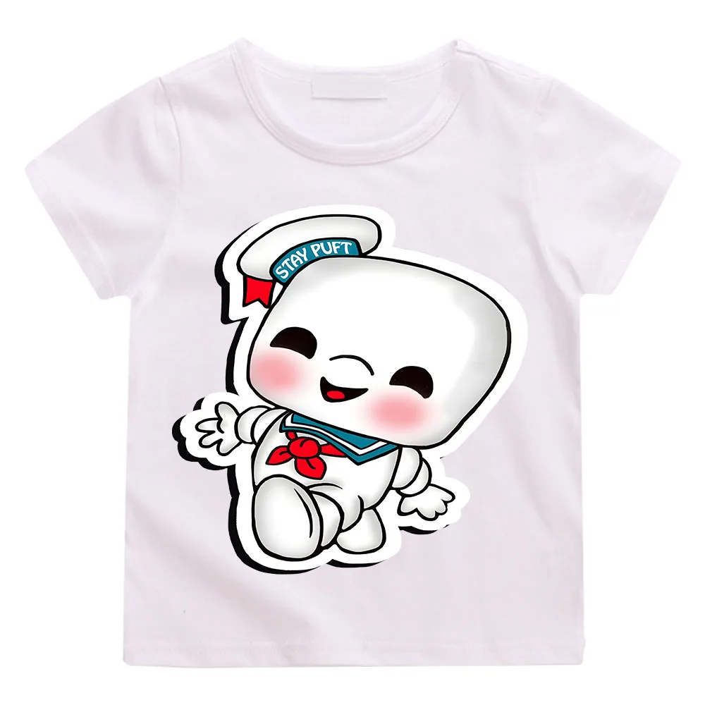 Ghostbusters T Shirts Summer Children Tops Streetwear Hop Funny Tshirt Girls/Boys Harajuku for Clothing Short Sleeves T-shirts