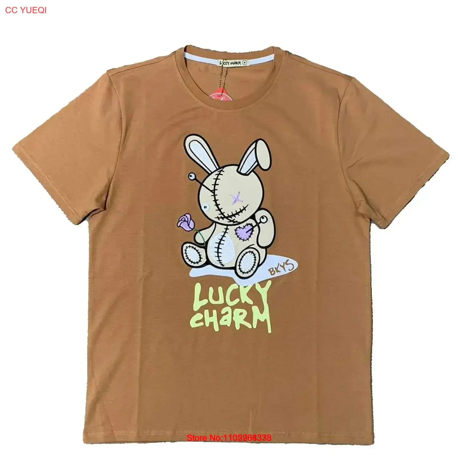 Black Keys Men Lucky Charm Original T Shirt Wheat vintage Washed Casual Top For Everyday Wear streetwear Stylish Unisex homme