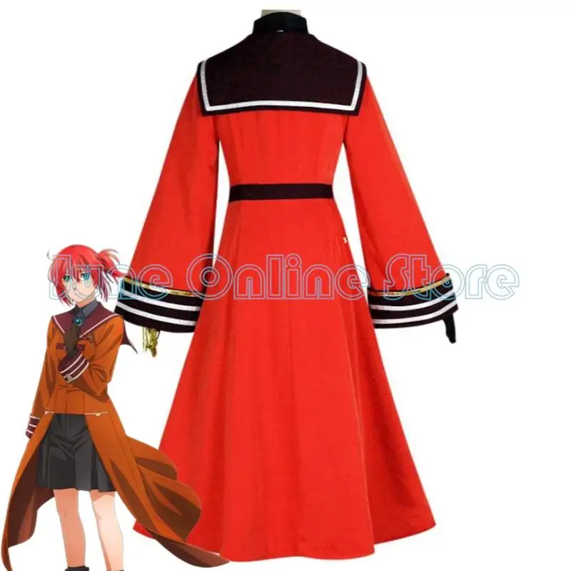 Anime The Ancient Magus\' Bride Hatori Chise Robin Cosplay Costume Wig Red School Uniform Halloween Stage Performance Suit