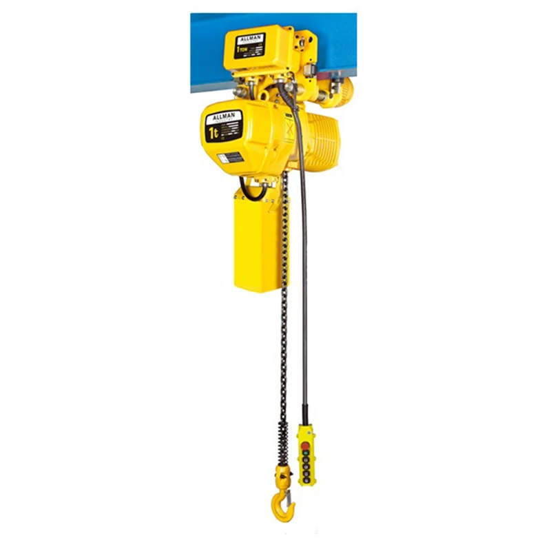 ALLMAN Dual Speed Optional   2 Ton  Electric Chain Hoist With Electric Trolley