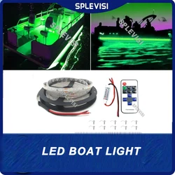 Tira de luz Led para barco Pontón, luz de acento, verde, 12v, con CLIPS gratis, para bajo, velero, Kayak, cubierta