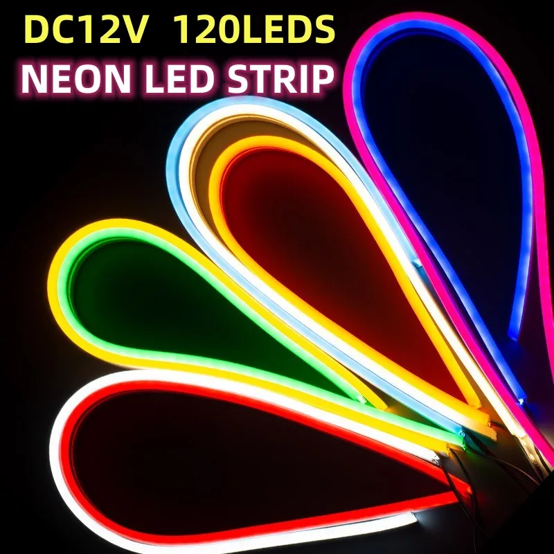 

DC12V Neon LED Strip 6X12mm SMD2835 120LEDs/M Flexible Rope Tube Neon Light Waterproof 1M 2M 3M 4M 5M For Home Decoration