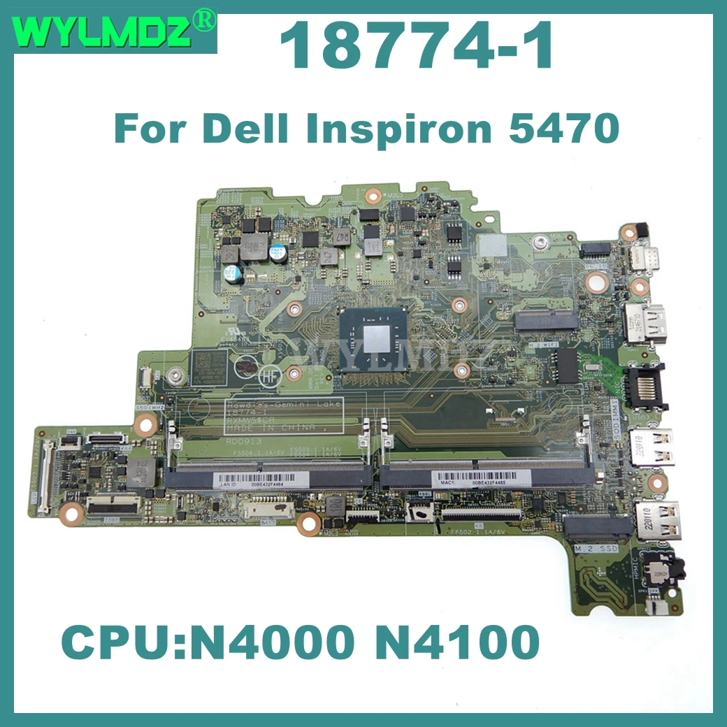 18774-1-laptop-motherboard-for-dell-inspiron-5470-notebook-mainboard-with-n4000-n4100-cpu-fully-tested-ok