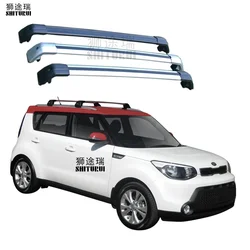 2Pcs Roof Bars for KIA SOUL GLASS ROOF 5 DOOR HATCH  2014-2023  Aluminum Alloy Side Bars Cross Rails Roof Rack Luggage Carrier