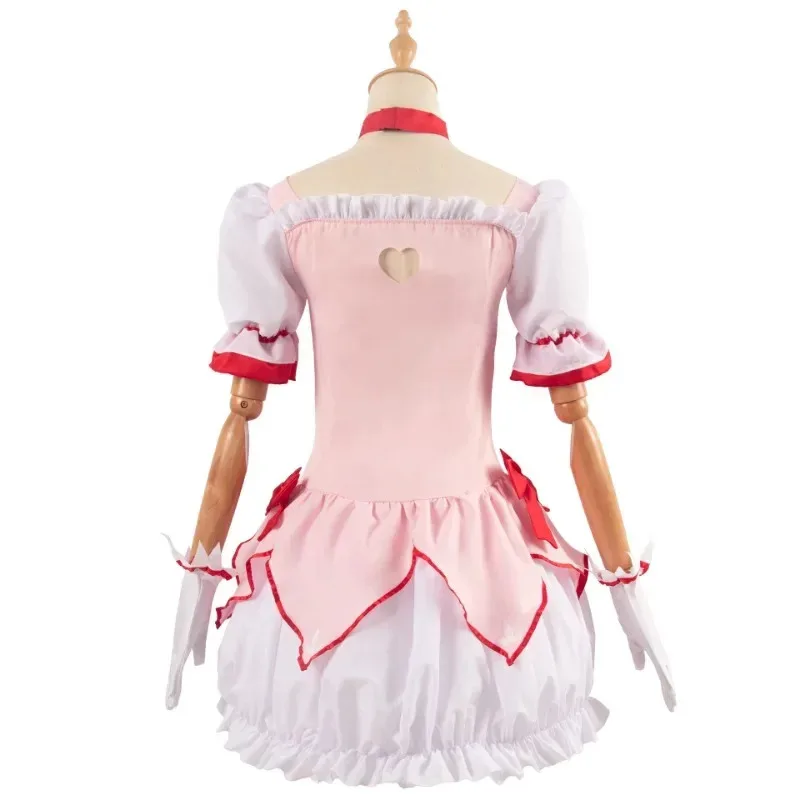 Anime Puella Magi Madoka Magica Ragazza Magica Kaname Madoka Costume Cosplay Rosa Lolita Dress Costume Cosplay Abiti di Halloween