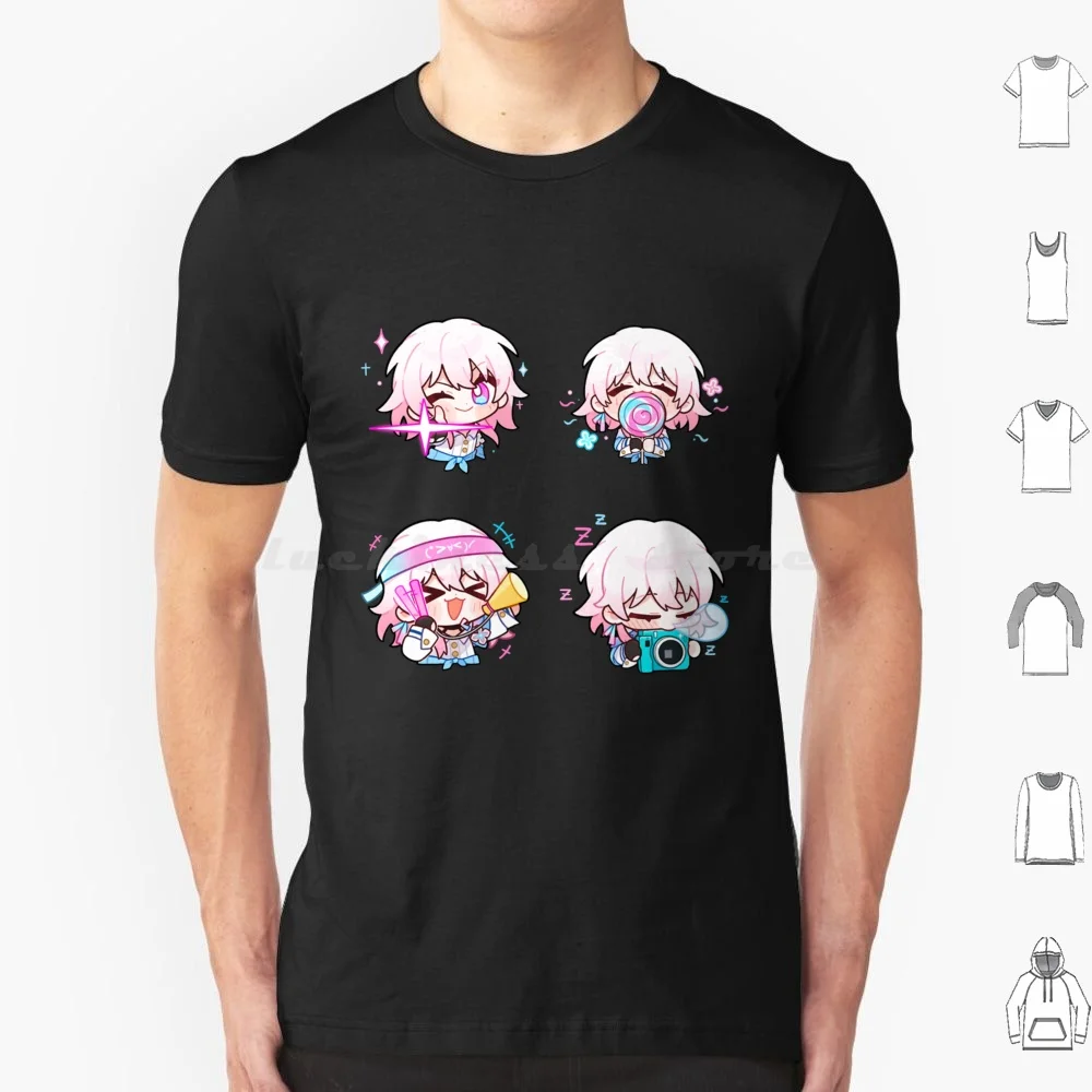March 7th Chibi Set-Honkai Star Rail Sticker T Shirt Men Women Kids 6xl Honkai Star Rail Kafka Honkai Honkai Star Rail Kafka