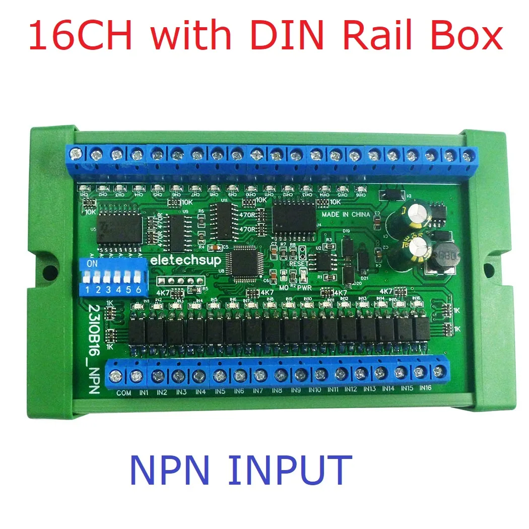 Hanabitx DC 12V 24V 16 in 16 Out RS485 Fernschalter PLC IO Erweiterungsplatine Modbus RTU Multifunktionales Komfortmodul Langlebig Einfach zu bedienen Hanabitx DC 12V 24V 16 in 16 Out RS485 Fernschalter PLC IO Erweiterungsplatine Modbus RTU Multifunktionales Komfortmodul Langlebig Einfach zu bedienen