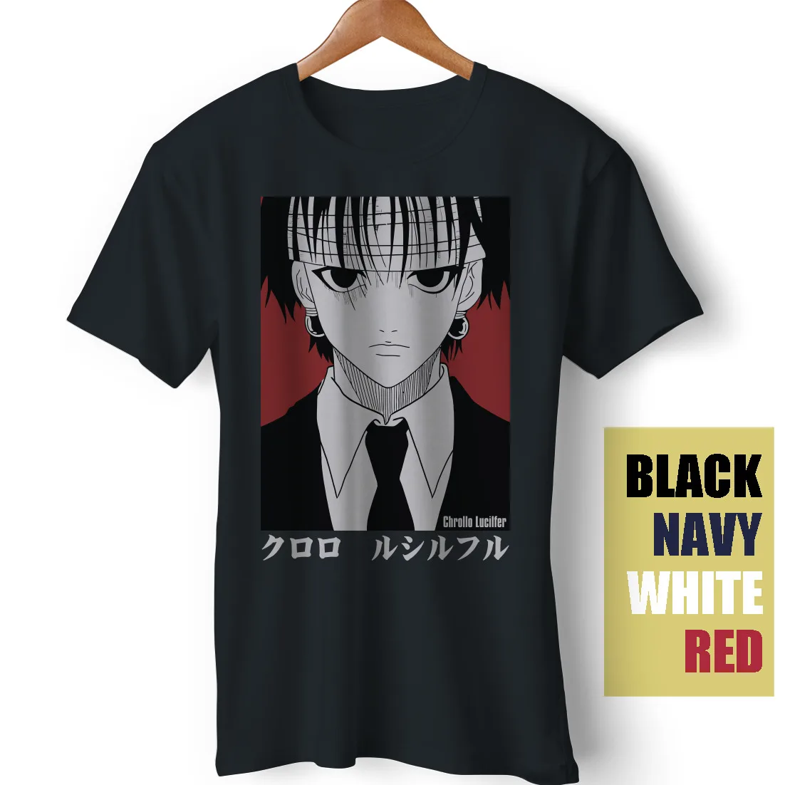 BOUNTEES T-Shirt Chrollo Lucilfer Phantom Troupe 0 Hunter X Anime Funny Gift Tee