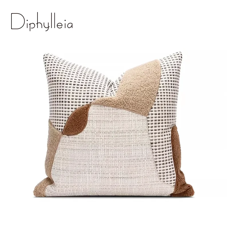 Diphylleia Modern Abstract Design Boho Wabi Sabi Pillow Case Luxury Handmade Fancy Cushion Cover Personalize Custom Home Decor