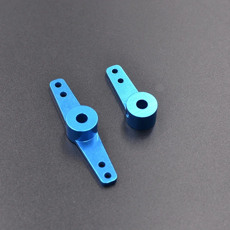 2 قطعة Rc سيارة/قارب ذراع التوجيه المعدني الألومنيوم الملونة واحدة/الذراع المزدوج 3 مللي متر 4 مللي متر 5 مللي متر RC نموذج قارب سيرفو روكر الأسلحة الدفة أجزاء