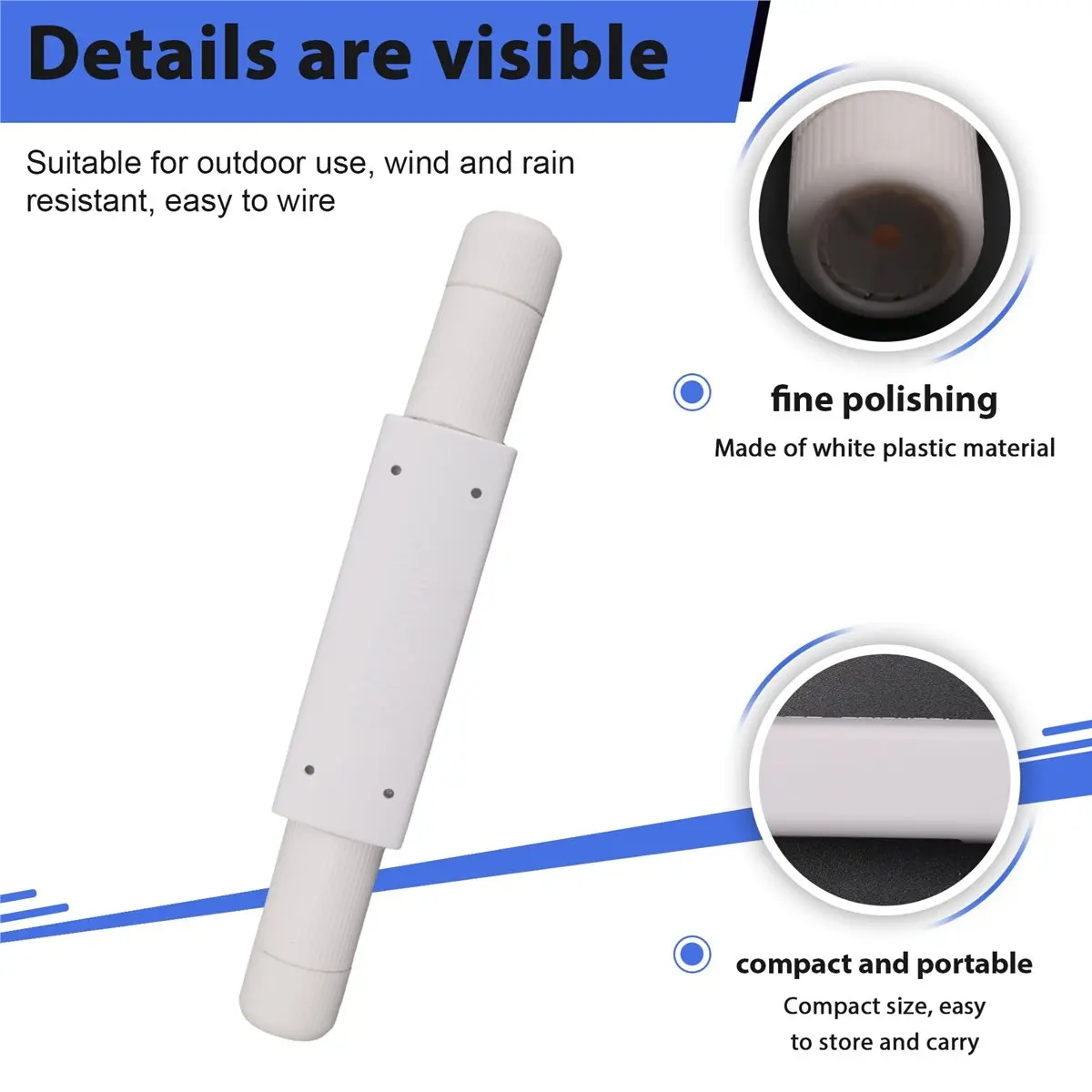 doyou Waterproof POE Repeater Extender IP66 10/100Mbps 500m Extension 48V Outdoor for POE Switch Camera