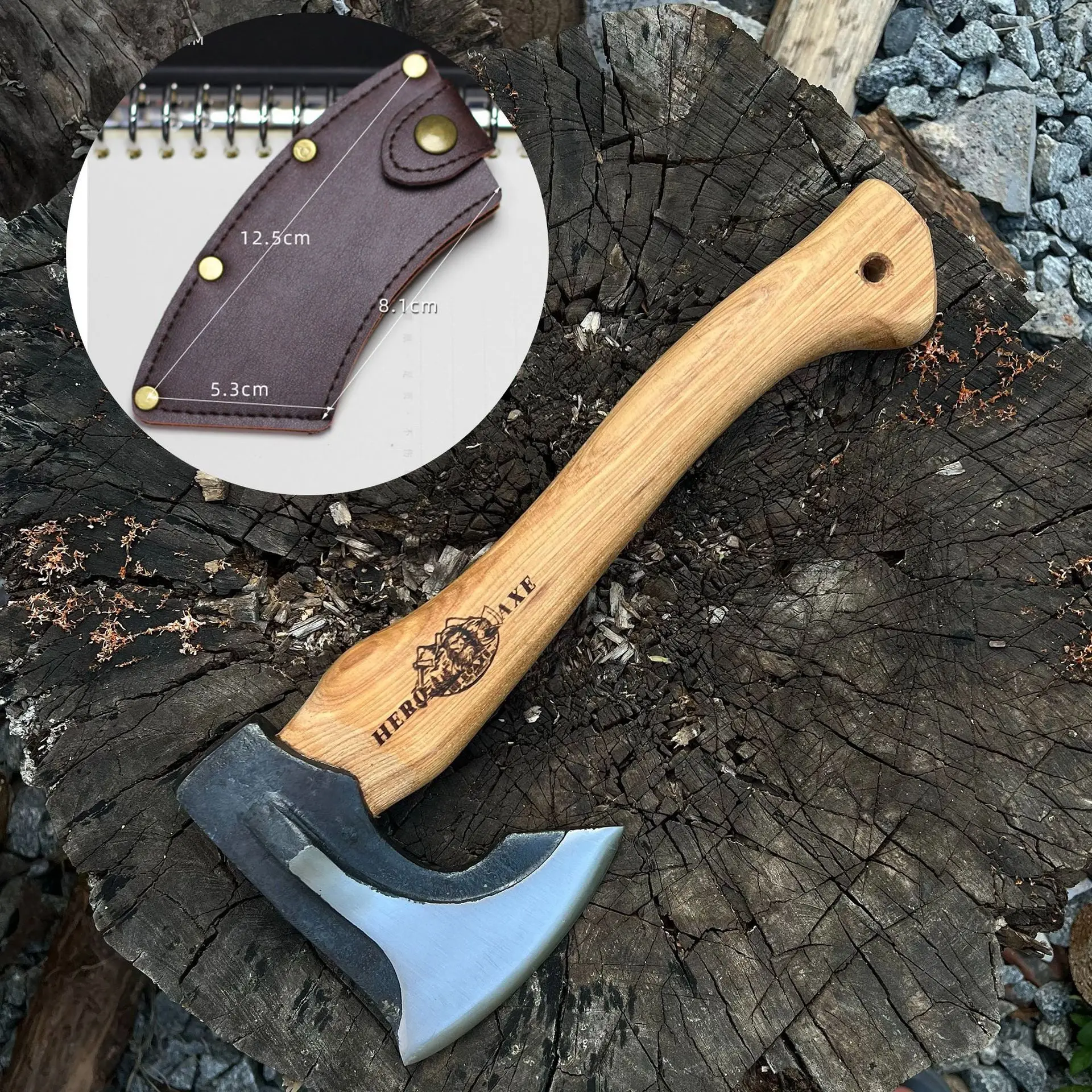 

Новый тактический топор из высокоуглеродистой стали для самообороны, резки костей, кемпинга и распиловки древесины