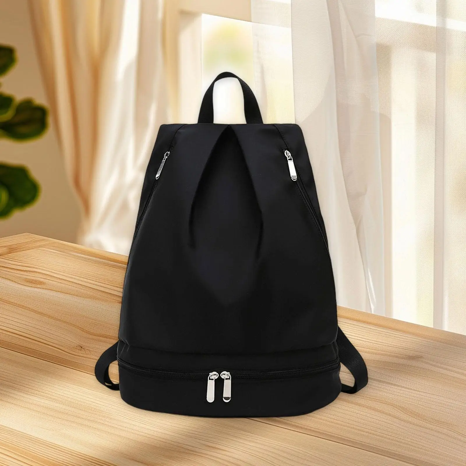 

Gym Backpack Adjustable Shoulder Strap Beach with Shoe Compartment Gym Bag