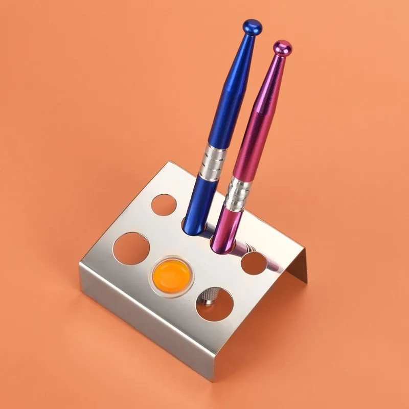 7/21 Holes Container Stand Tattoo Pigment Accessories Stainless Steel Glass Cup Holder for Microblading Permanent Makeup