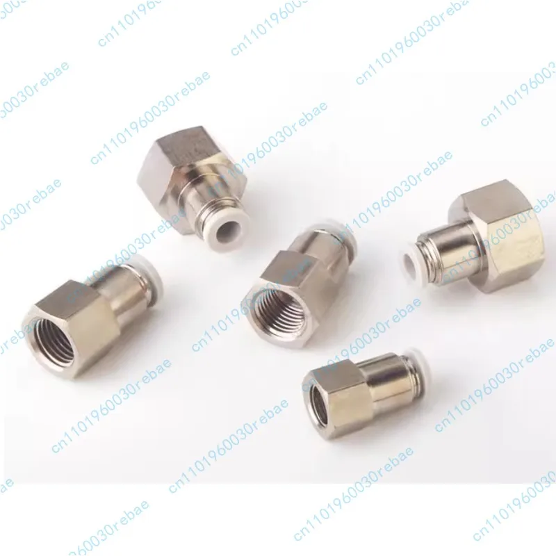 1pcs Pneumatic Quick Insertion Air Pipe Internal Thread G Thread Straight Connector PCF8-2/3/4