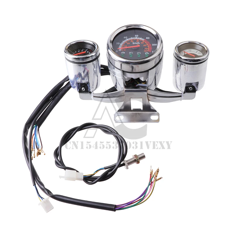Prędkościomierz ATV, do 110cc 125cc 150cc 200cc 250cc ATV, LCD, licznik przebiegu, czujnik prędkości