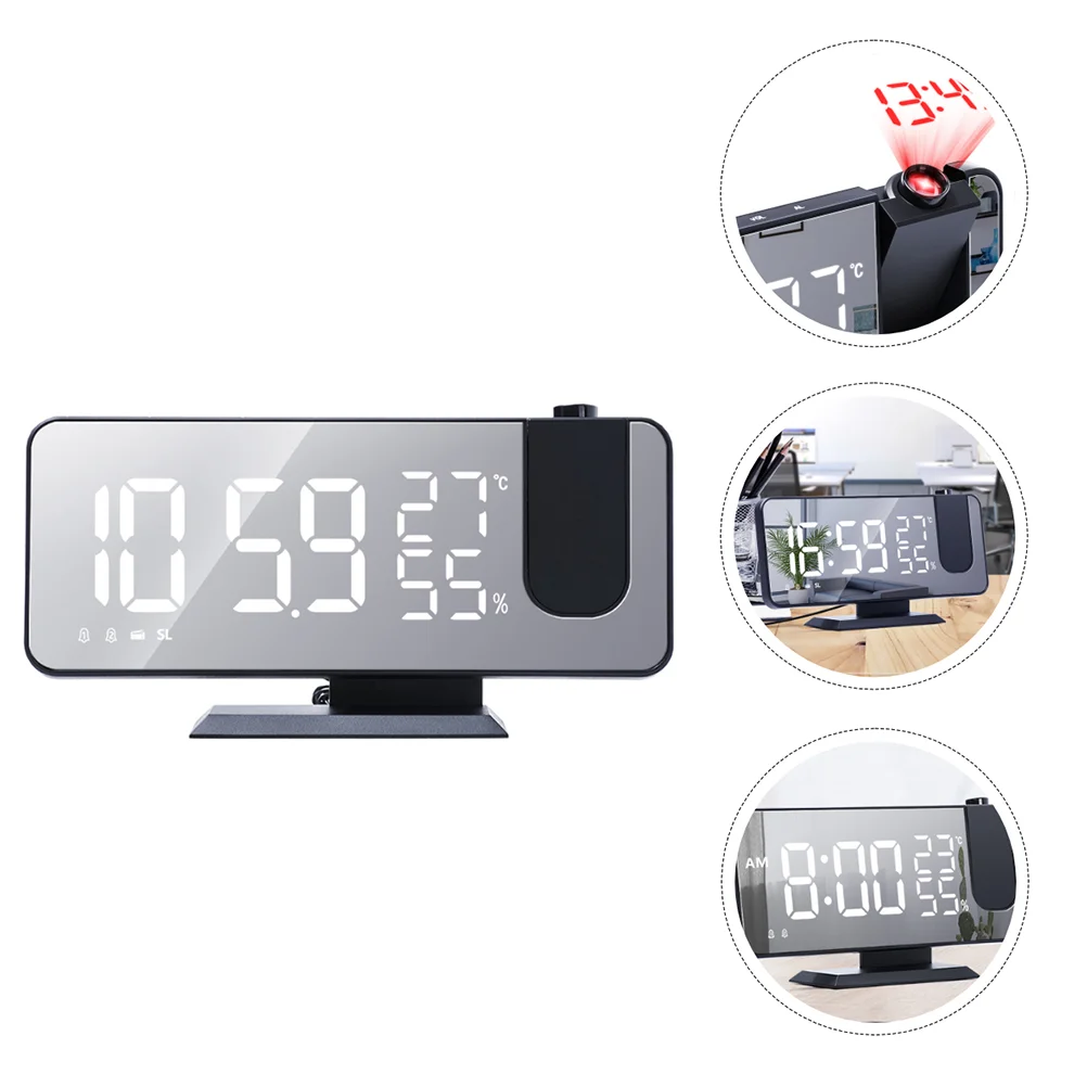 

Indoor LED Projection Alarm Clock Overhead Projector Plastic Meteorological Station