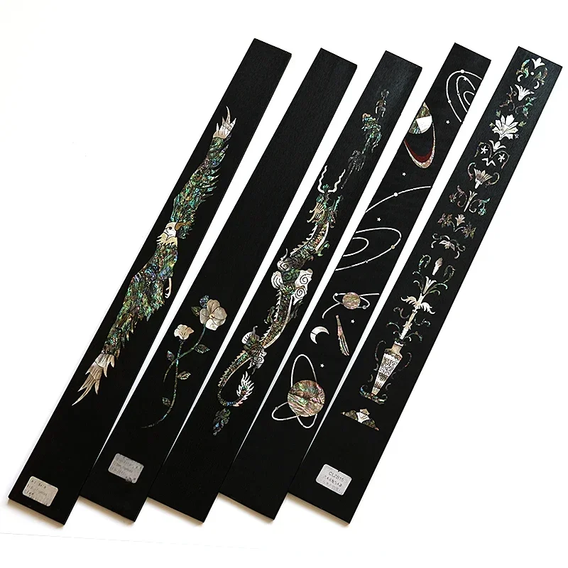 Classical Guitar Making Wood Ebony/Rose Painted Shell Inlaid Engraving Parquet Fretboard - Ballad Style Guitar Craftsmanship Mat