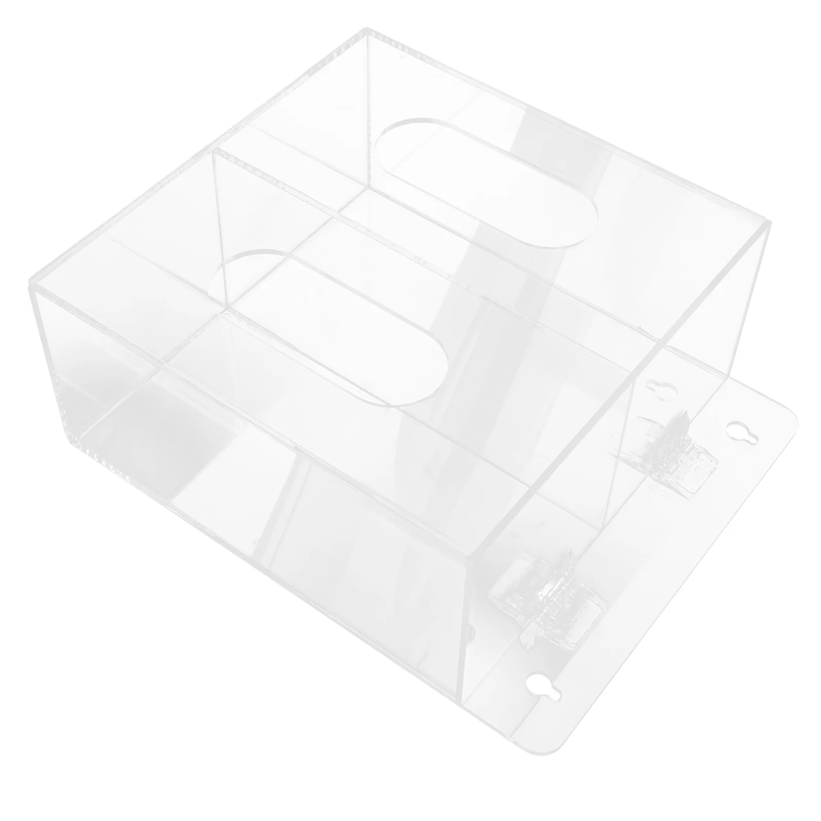 Glove Storage Box Holder for Wall Mount Gloves Dispenser Mask Container Acrylic Wipes